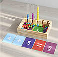 Дитячий навчальний сортувальний пазл Монтессорі KRUZZEL 26672 розвиваюча іграшка, фото 5