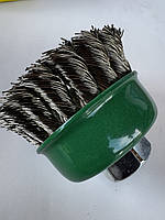 Щітка чашкова для неіржавкої сталі жорстка 65 мм. Klingspor