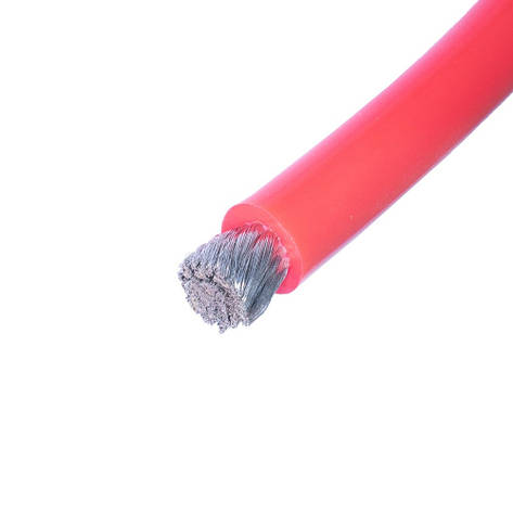 Силіконовий дріт 4AWG (25 mm25000/0.08TS) червоний, фото 1