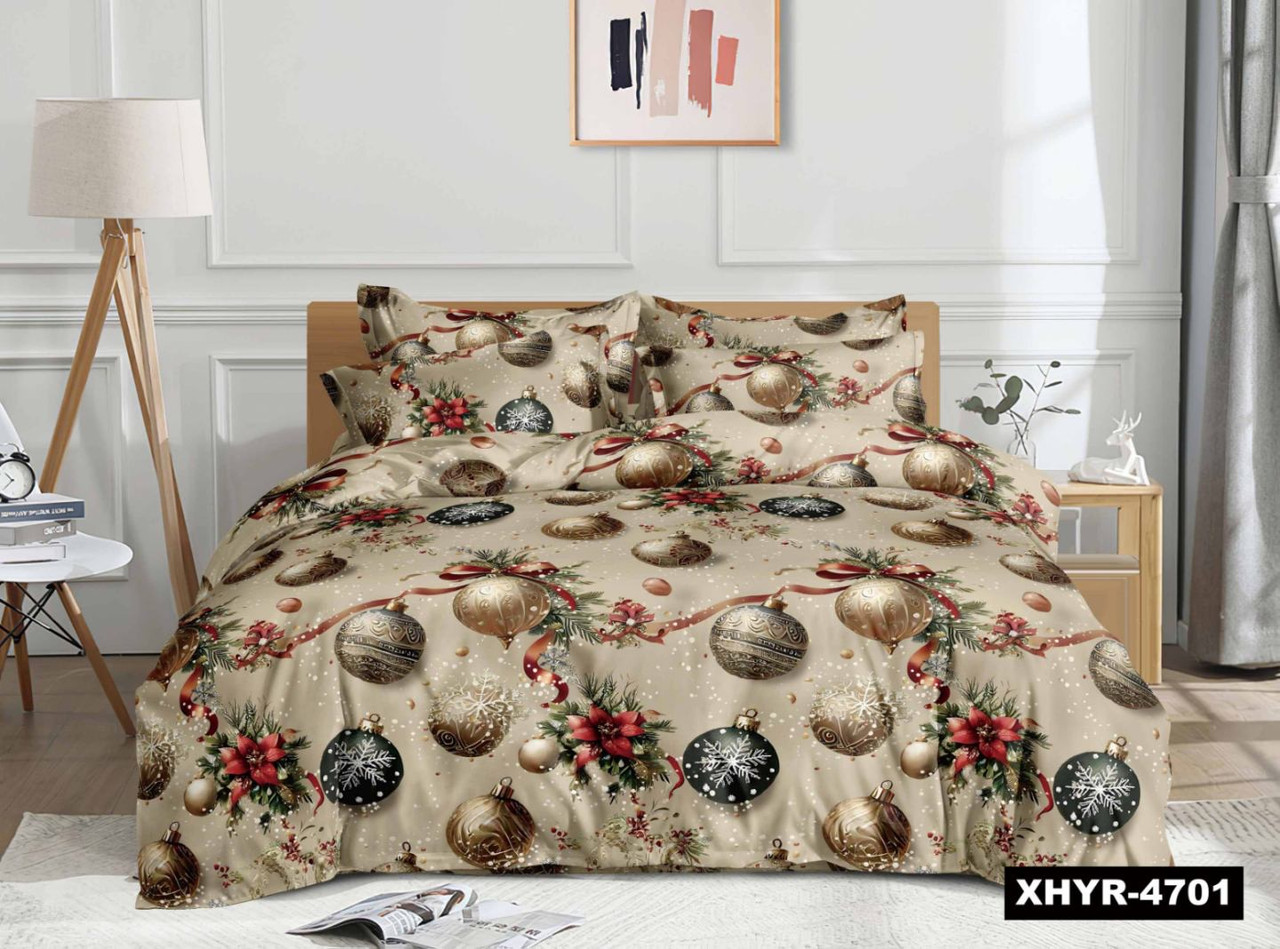 Новорічна постільна білизна фланель Royal Dream байка Новорічна казка, фото 1