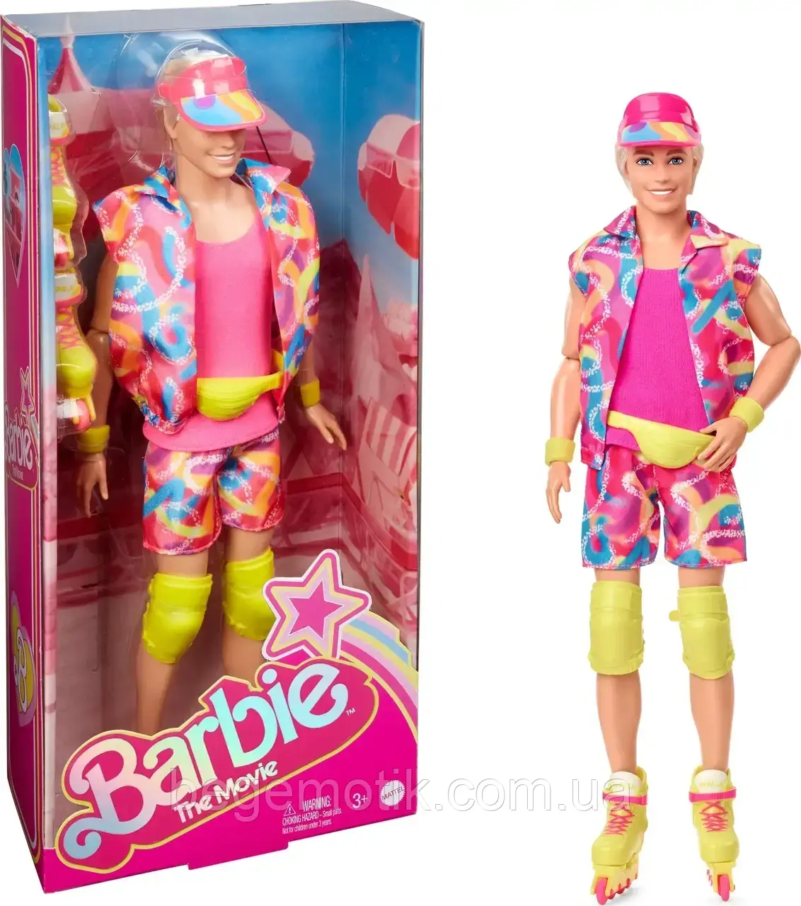 Лялька Кен Барбі Кен Кен Кен Кенян Голінг на роликах Barbie Ken Doll in Inline Skating Outfit HRF28