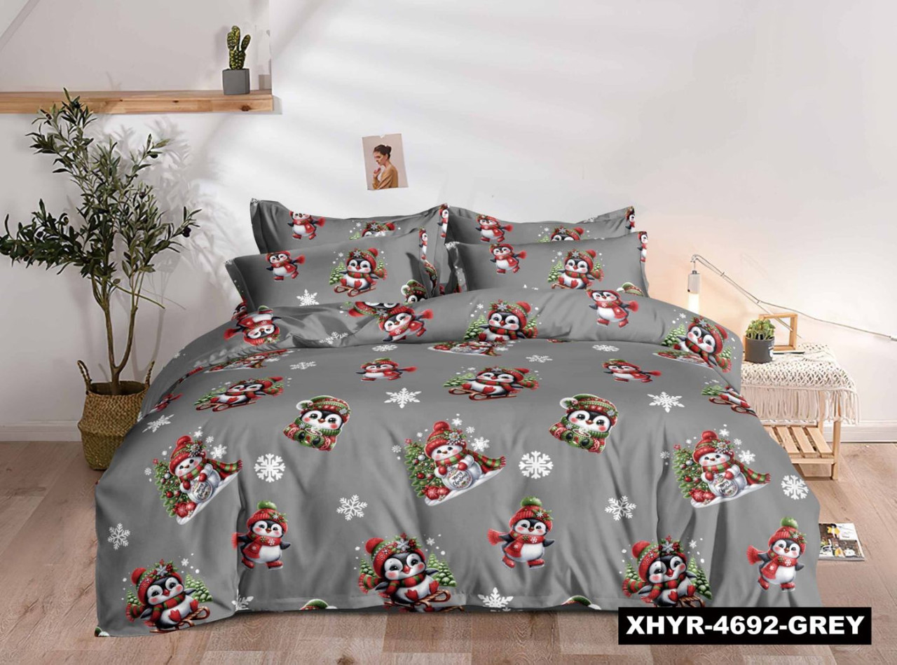 Новорічна постільна білизна фланель Royal Dream байка Полярні друзі, фото 1