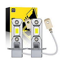 Автомобильные LED лампы Auxito H3 Canbus 80W 9000Lm 6000K светодиодные лампы для противотуманных фар (комплект, пара)