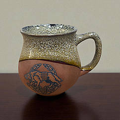 Чашка ССО жовта ручна робота 450 мл