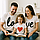 Футболки Фемілі Лук Family Look для всієї родини з принтом "Love серце" Білий Push IT, фото 5