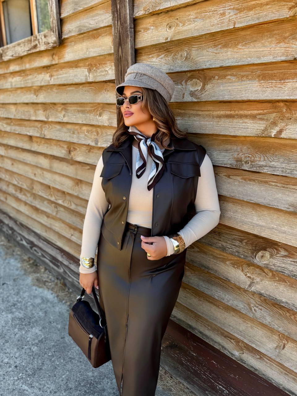 Костюм жіночий двійка жакет з спідницею 23118, фото 1