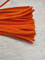 Декоративний пухнастий дріт Помаранчевий (за 1 шт)