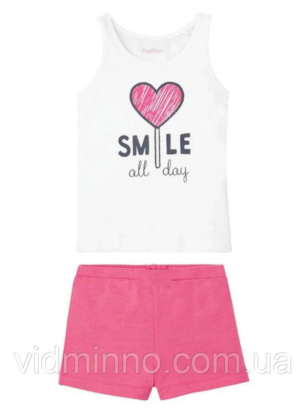 Костюм комплект (майка і шорти) Lupilu для дівчинки, р.98-104, 2-4р., фото 1
