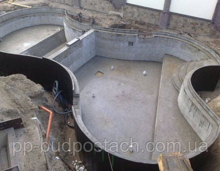 Будівництво бетонного басейну