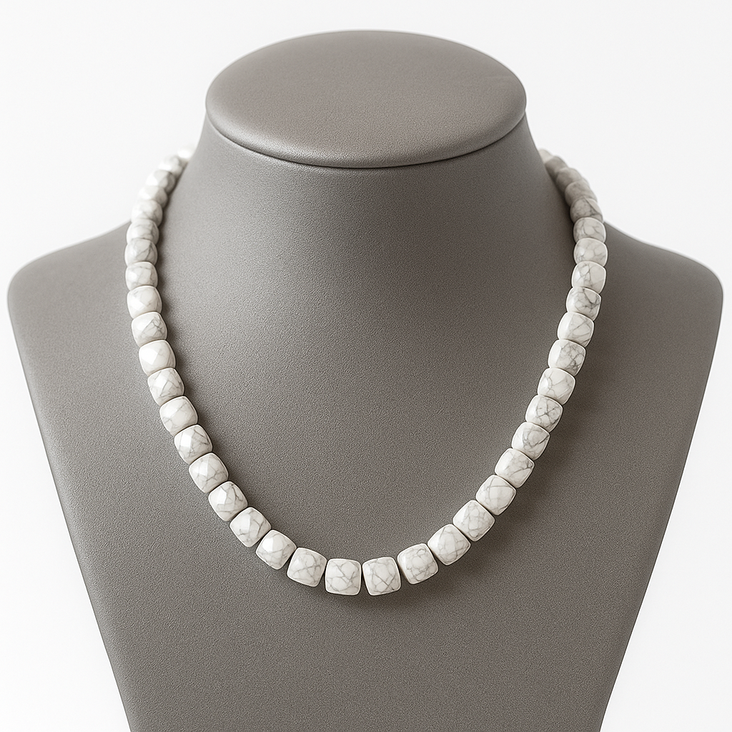 Кахолонг 7х7 намисто, 0580ОК, фото 1