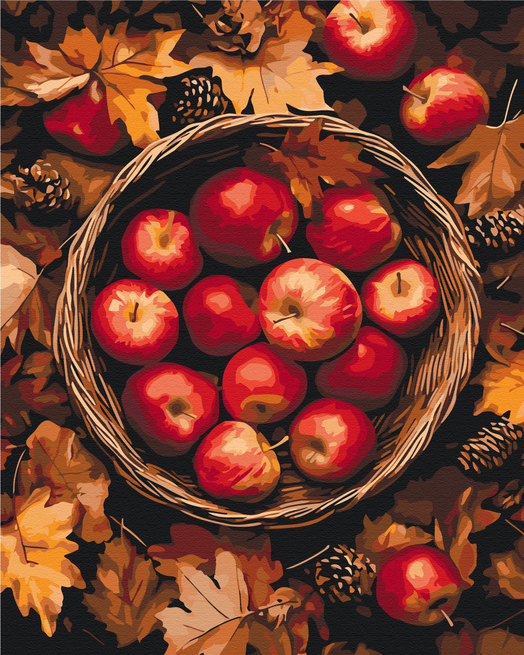 Картина за номерами 40х50 см. Яблука. Скарби вересня Brushme BS54362, фото 1