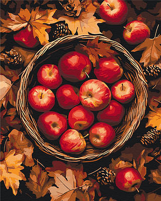 Картина за номерами 40х50 см. Яблука. Скарби вересня Brushme BS54362