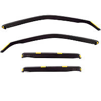 Дефлектори вікон (вітровики) Renault Sandero 2008-2012, 4шт, Heko, вставні