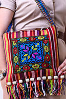 Красива жіноча сумка в карпатському стилі велика