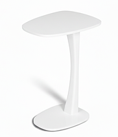 Підставка підлогова приставний кавовий столик Клео Білий придиванний, приліжковий для ноутбука Мікс Мебель
