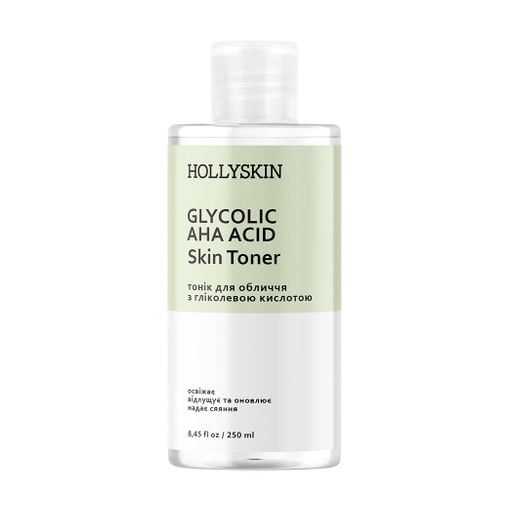 Тонік для обличчя HOLLYSKIN Glycolic AHA Acidr Skin Toner 250 ml, фото 1