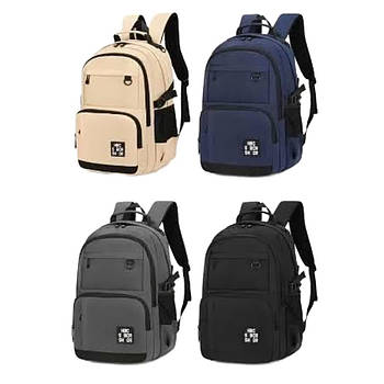 Спортивний шкільний рюкзак міський 48*32 см на блискавці з кишенею в різних варіантах Liza