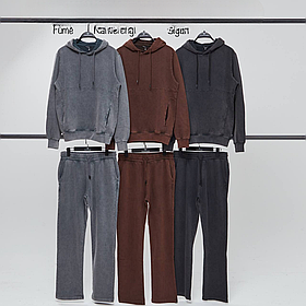 Модний чоловічий спортивний костюм із прямими штанами у світло-сірому кольорі