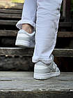 Кросівки Nike dunk SB шкіряні низькі сірі спортивні бігові кеди молодіжні найк весна осінь, фото 3
