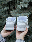 Кросівки Nike dunk SB шкіряні низькі сірі спортивні бігові кеди молодіжні найк весна осінь, фото 7