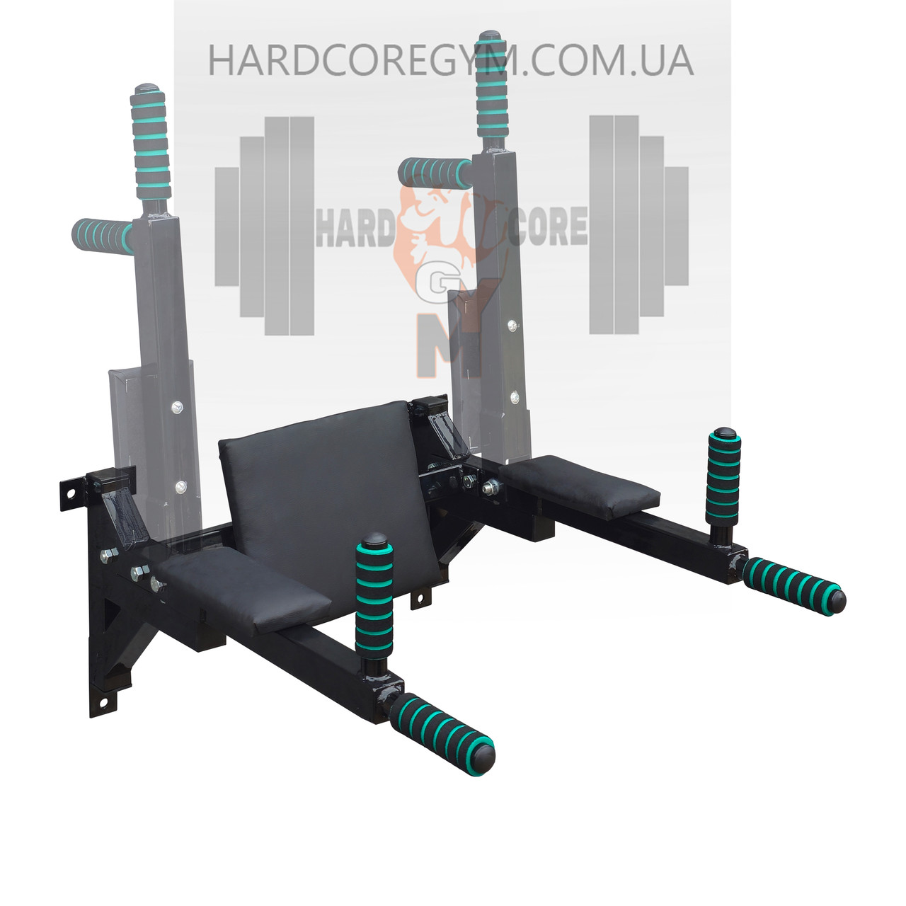 Бруси настінні, підйомні, одинарний хват - Чорні, фото 1