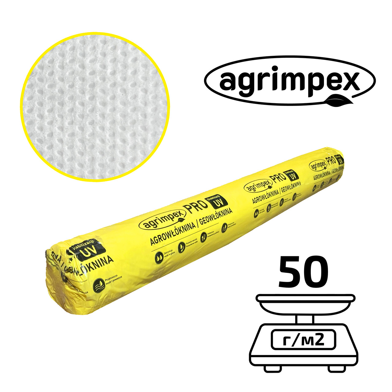 Агроволокно біле щільність 50 г/м² 3,2x100 м — Agrimpex, фото 1