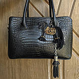 Шарм для сумки Конячка з пензликом з натуральної шкіри 7908 Silver Taurus., фото 3