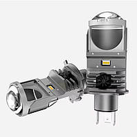 LED Лампи H4 Міні Лінзи 80W/10000LM/600K потужне ближнє та дальнє світло