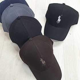 Бейсболка унісекс з логотипом поло в різних кольорах