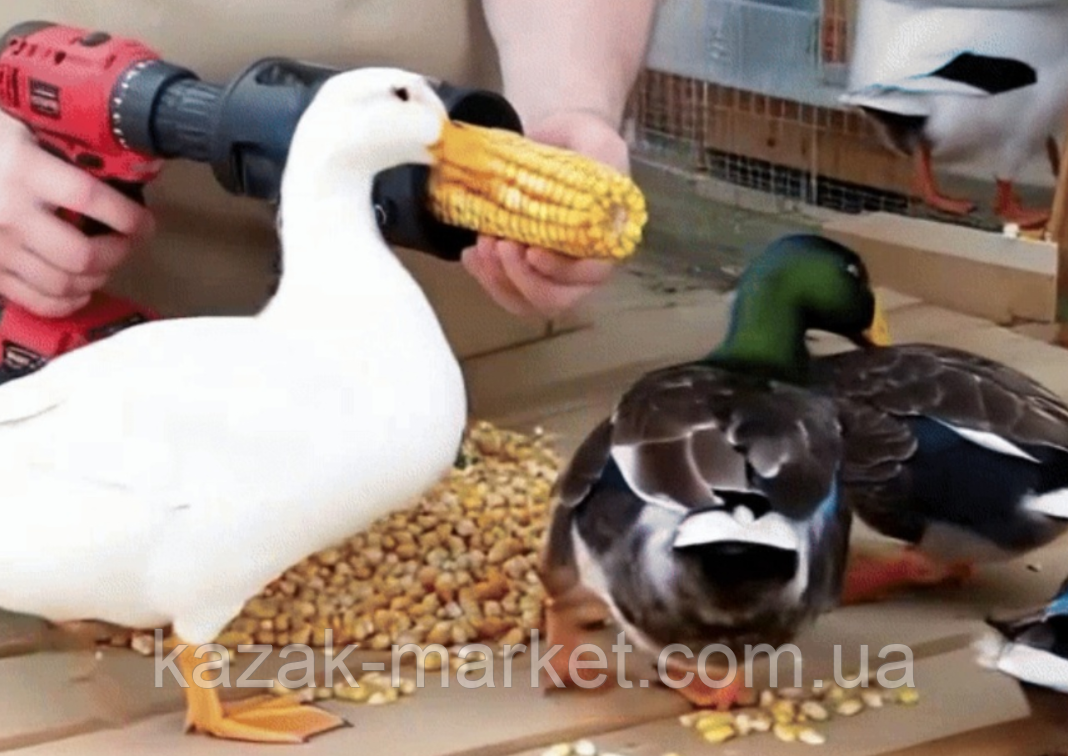 Кукурудзочистка Кукурудзочистка Луску Насадки для дрилів Пристрій для очищення кукурудзи Чищення для кукурудзи, фото 1