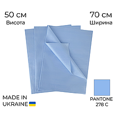 Папір тішью 006 - Блакитний 70х50 см (25 аркушів)