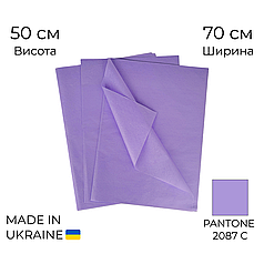 Папір тішью 009 - Бузковий 70х50 см (25 аркушів)