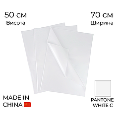 Папір тішью 014 - Перламутр Білий 70х50 см (20 аркушів)