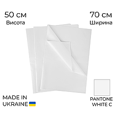 Папір тішью 010 - Білий 70х50 см (25 аркушів)