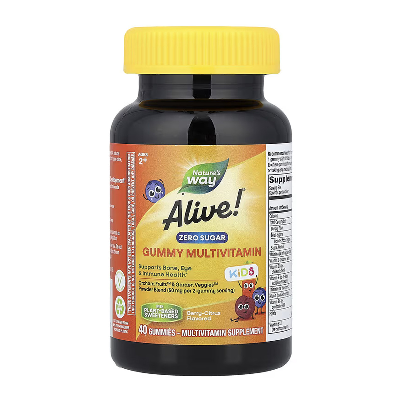 Alive! Children's Gummy Multivitamin Zero Sugar - 40 gummies, фото 1