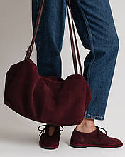 Сумка жіноча Polina&Eiterou бордова замша
