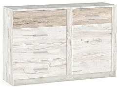 Комод 1Д4Ш 1378 Кім, Меблі Сервіс, Сан-ремо/Дуб крафт білий