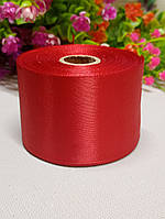 Атласна стрічка/5 см/23 метри/ рубіновий