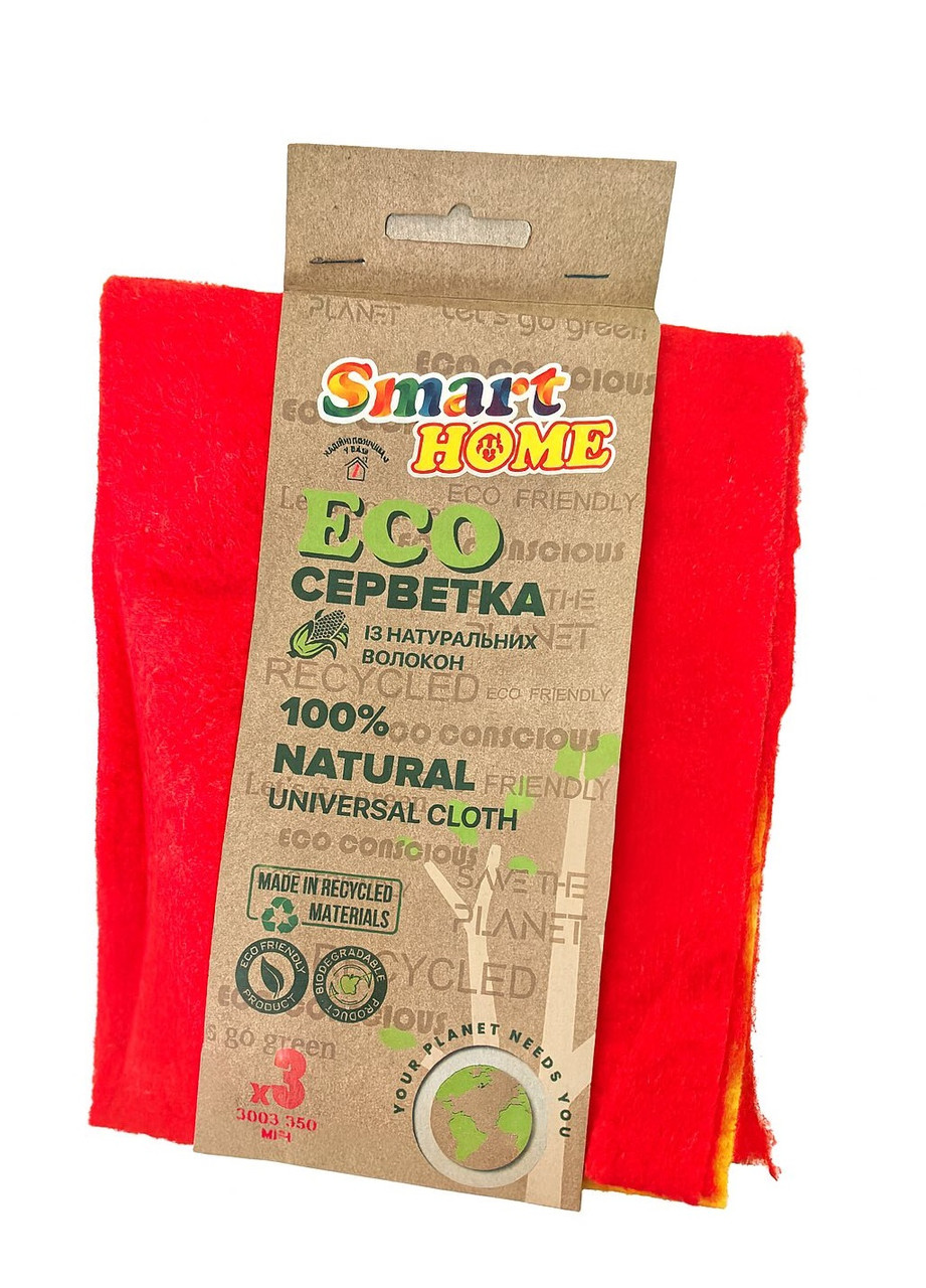 Серветка універсальна Smart Home ECO 3шт, фото 1