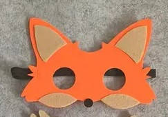 Карнавальна дитяча маска Лисичка
