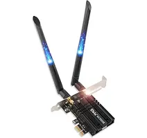 Ubit Wi-Fi 6 AX3000E PCIE 2974 Мбіт/с тридіапазонна Wi-Fi мережева карта (6G/5G/2,4G), BT 5.2, OFDMA, MU-MIMO