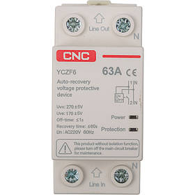 Автоматичний запобіжник CNC YCZF6 1P+N 63A
