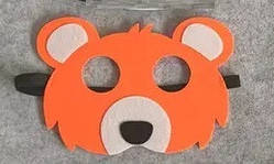 Карнавальна дитяча маска Ведмедика