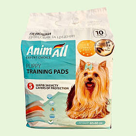Пелюшки AnimAll для тварин, 60х60 см 10 шт