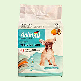 Пелюшки для собак і цуценят AnimAll 60х45 см, 10 шт