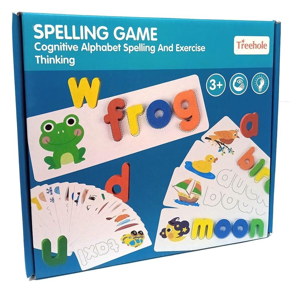 Навчальна орфографічна гра Udhay Toys Treehole - алфавіт, букви та слова для дітей 3+, розвиваюча гра, фото 1