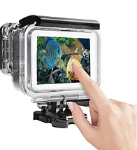 Аквабокс, підводний бокс для екшн камери GoPro HERO 5/6/7 Black HERO 2018, Прозорий, фото 3