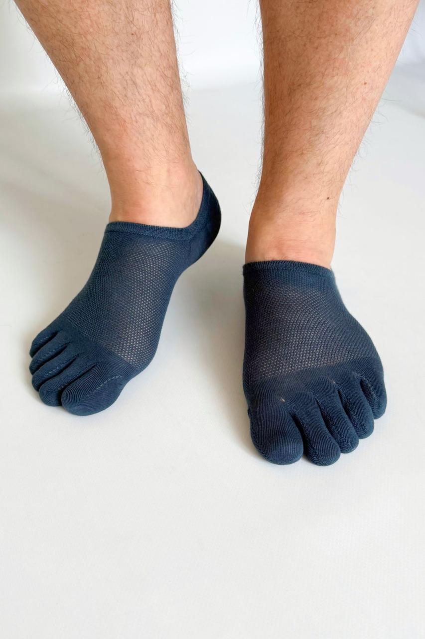 Слідки з пальцями бавовняні Ye Beier 37-42 синій, фото 1