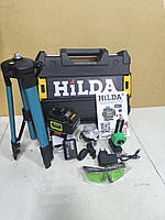 Hilda 4d, лазерний рівень, нівелір, 16 ліній!2 акумулятора + штатив! Оригінал