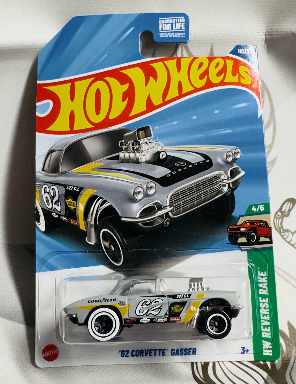 Колекційна машинка Хот Вілс Hot Wheels 62 Corvette Gasser